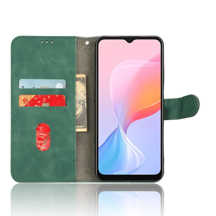 For Blackview A85 Skin Feel Magnetic Flip Leather Phone Case(Green) - More Brand by PMC TechLife | Online Shopping South Africa | PMC TechLife | Buy Now Pay Later Mobicred