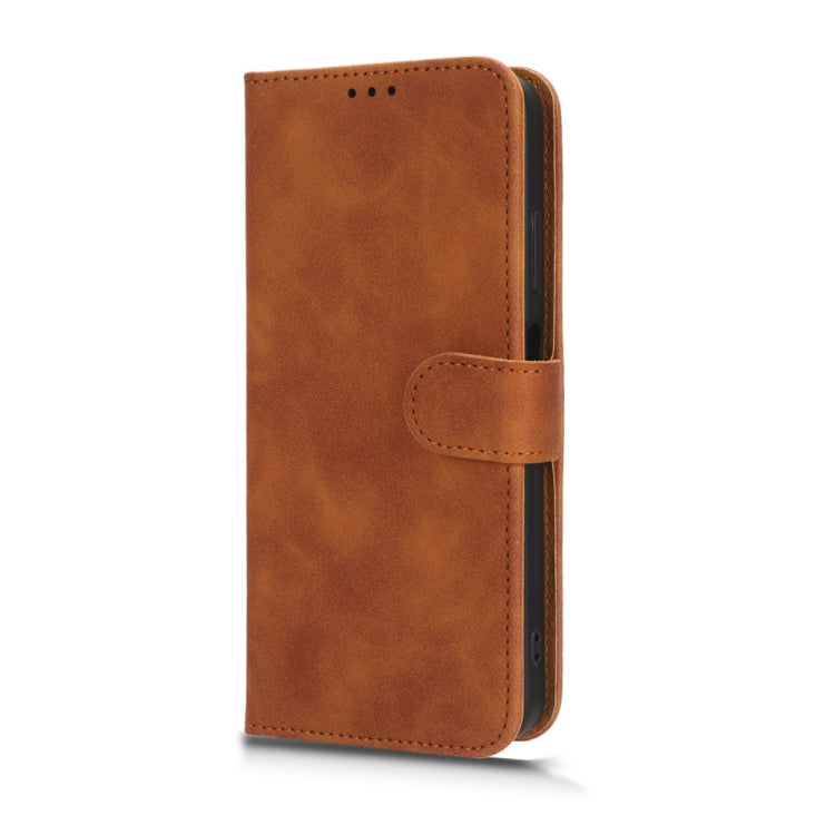 For Blackview A85 Skin Feel Magnetic Flip Leather Phone Case(Brown) - More Brand by PMC TechLife | Online Shopping South Africa | PMC TechLife | Buy Now Pay Later Mobicred
