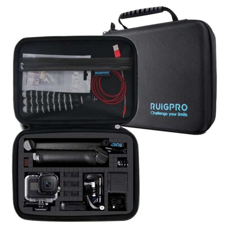 For GoPro HERO8 / 7 / 6 RUIGPRO Shockproof Waterproof Portable Case Box Size: 28 x 19.7 x 6.8cm - Carry Cases by RUIGPRO | Online Shopping South Africa | PMC TechLife | Buy Now Pay Later Mobicred