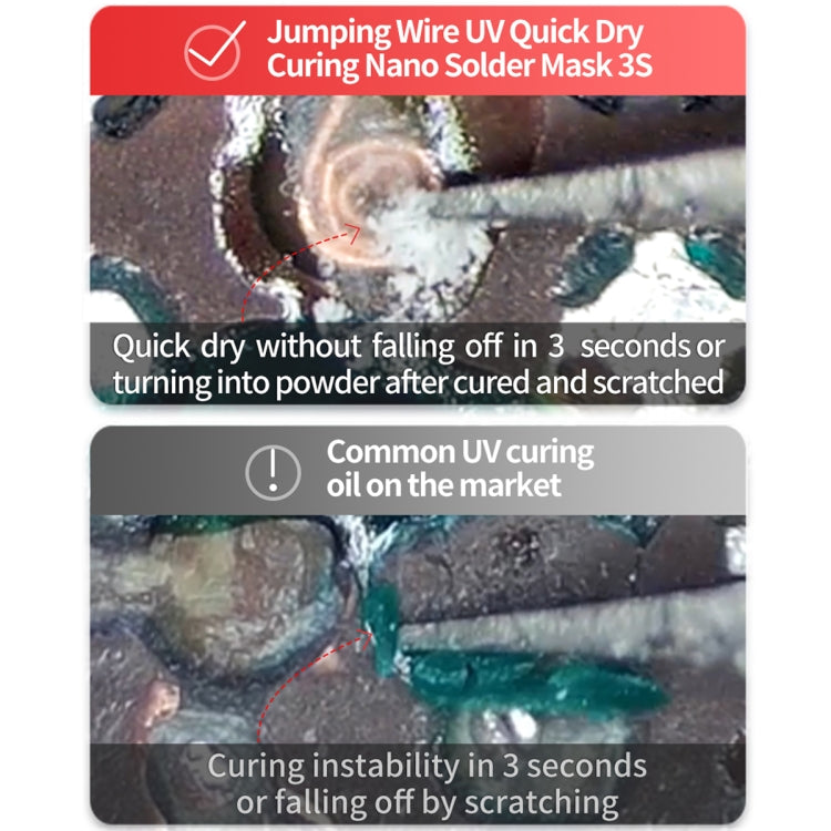 2pcs Qianli MEGA-IDEA Nano Solder Mask 3S Jump Wire UV Dry Fast Curing Glue - Repair Glue Series by QIANLI | Online Shopping South Africa | PMC TechLife