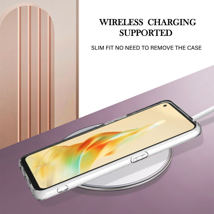 For OPPO Reno8 T 4G Electroplating IMD TPU Phone Case(Purple Flower) - OPPO Cases by PMC TechLife | Online Shopping South Africa | PMC TechLife | Buy Now Pay Later Mobicred