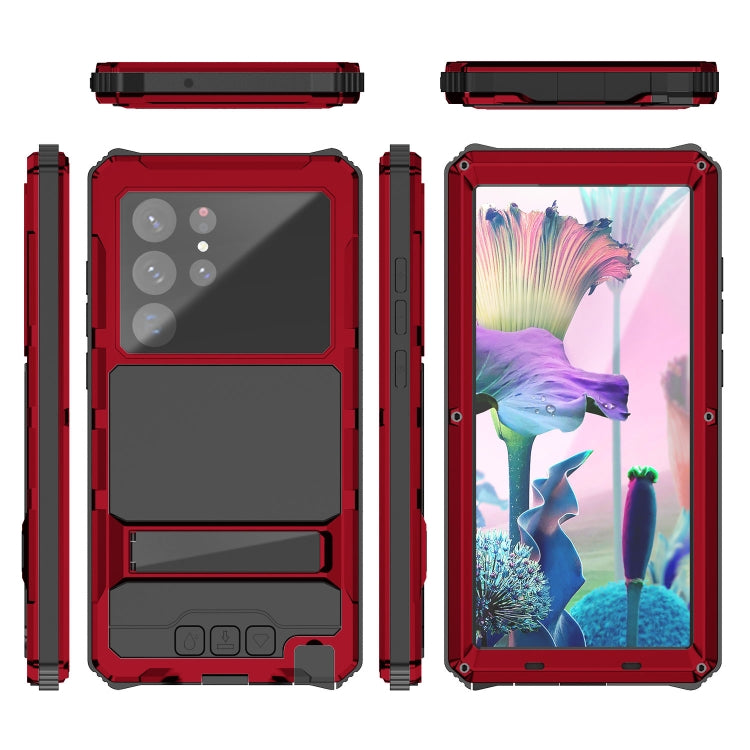 For Samsung Galaxy S23 Ultra 5G R-JUST RJ-56 3rd Gen Life Waterproof Dustproof Shockproof Phone Case(Red) - Galaxy S23 Ultra 5G Cases by R-JUST | Online Shopping South Africa | PMC TechLife | Buy Now Pay Later Mobicred