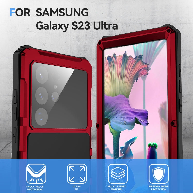 For Samsung Galaxy S23 Ultra 5G R-JUST RJ-56 3rd Gen Life Waterproof Dustproof Shockproof Phone Case(Red) - Galaxy S23 Ultra 5G Cases by R-JUST | Online Shopping South Africa | PMC TechLife | Buy Now Pay Later Mobicred