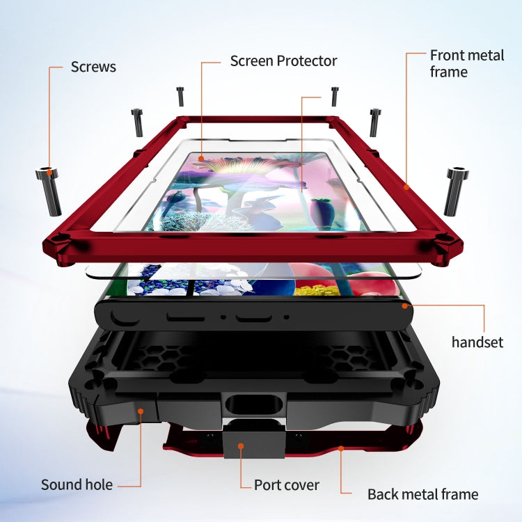 For Samsung Galaxy S23 Ultra 5G R-JUST RJ-56 3rd Gen Life Waterproof Dustproof Shockproof Phone Case(Red) - Galaxy S23 Ultra 5G Cases by R-JUST | Online Shopping South Africa | PMC TechLife | Buy Now Pay Later Mobicred