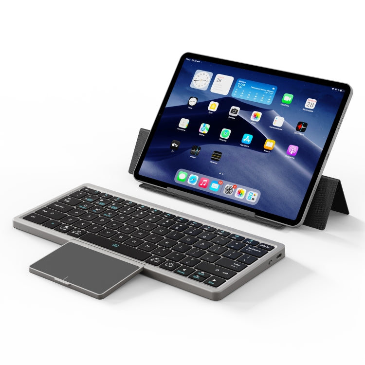 DUX DUCIS OK Series V1 Universal Tablet Bluetooth Keyboard Leather Case with Touchpad(Black) - free shipping - PMC TechLife - Order now!