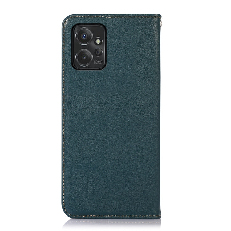 For Motorola Moto G Power 2023 KHAZNEH Nappa Top Layer Cowhide Leather Phone Case(Green) - Motorola Cases by PMC TechLife | Online Shopping South Africa | PMC TechLife | Buy Now Pay Later Mobicred