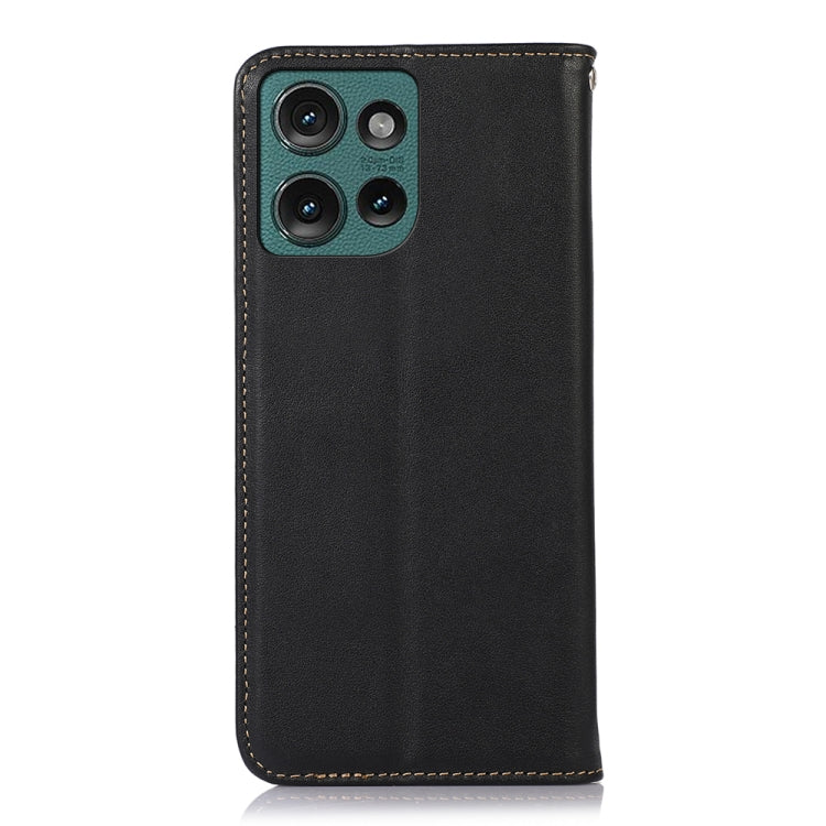 For Motorola Edge 50 Neo KHAZNEH Nappa Top Layer Cowhide Leather Phone Case(Black) - free shipping - PMC TechLife - Order now!