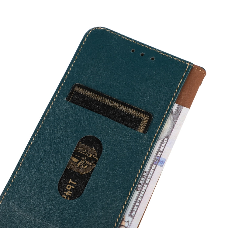 For Motorola Moto G75 5G KHAZNEH Nappa Top Layer Cowhide Leather Phone Case(Green) - Motorola Cases by PMC TechLife | Online Shopping South Africa | PMC TechLife | Buy Now Pay Later Mobicred