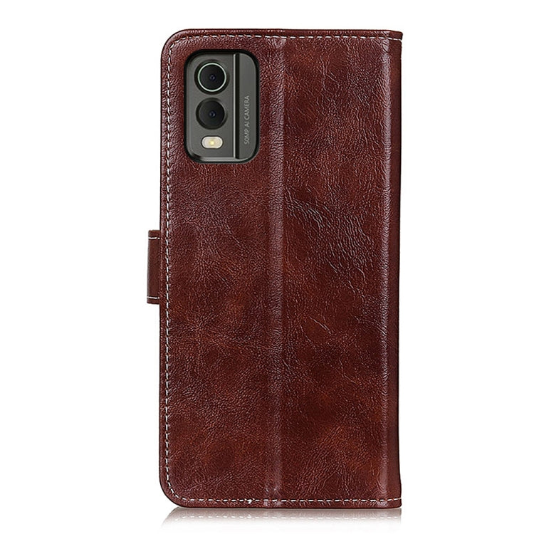 For Nokia C32 4G Retro Crazy Horse Texture Leather Phone Case(Brown) - Nokia Cases by PMC TechLife | Online Shopping South Africa | PMC TechLife | Buy Now Pay Later Mobicred