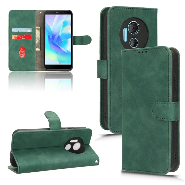 For Doogee X97 / X97 Pro Skin Feel Magnetic Flip Leather Phone Case(Green) - Doogee Cases by PMC TechLife | Online Shopping South Africa | PMC TechLife | Buy Now Pay Later Mobicred