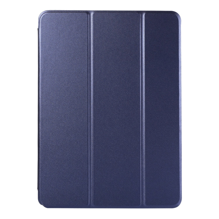 For iPad Air 13 2024 / Pro 12.9 2020 Non-buckle Double-sided Magnetic Flip Leather Tablet Case With Holder & Sleep / Wake-up Function(Dark Blue) - iPad Pro 12.9 (2020) Cases by PMC TechLife | Online Shopping South Africa | PMC TechLife | Buy Now Pay Later Mobicred