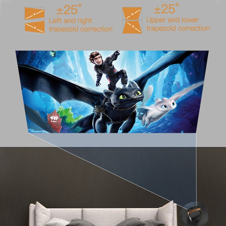 A007 Portable 1280 x 720 HD 113 ANSI Smart LED Projector, Plug:AU Plug(White) - Mini Projector by PMC TechLife | Online Shopping South Africa | PMC TechLife | Buy Now Pay Later Mobicred