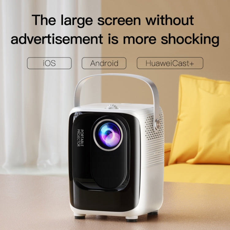 A007 Portable 1280 x 720 HD 113 ANSI Smart LED Projector, Plug:US Plug(Black) - Mini Projector by PMC TechLife | Online Shopping South Africa | PMC TechLife | Buy Now Pay Later Mobicred
