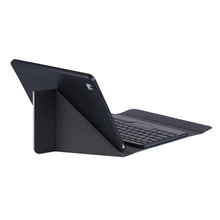 For iPad 2025 / 2022 B10 Triangle Holder Tablet Bluetooth Keyboard Leather Case(Black) - Universal by PMC TechLife | Online Shopping South Africa | PMC TechLife | Buy Now Pay Later Mobicred