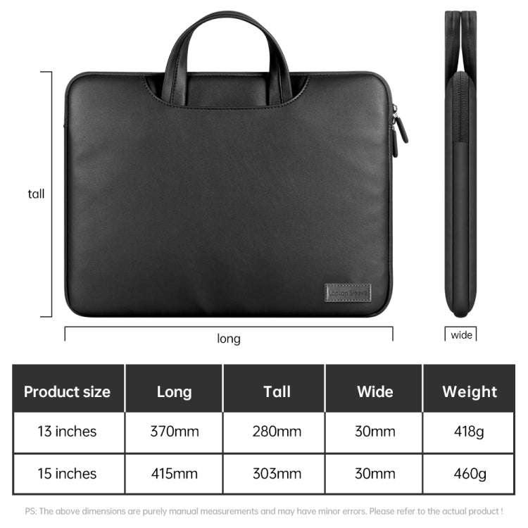 Waterproof PU Laptop Bag Inner Bag, Size:13 / 14 inch(Rose Gold) - Other by PMC Jewellery | Online Shopping South Africa | PMC Jewellery | Buy Now Pay Later Mobicred