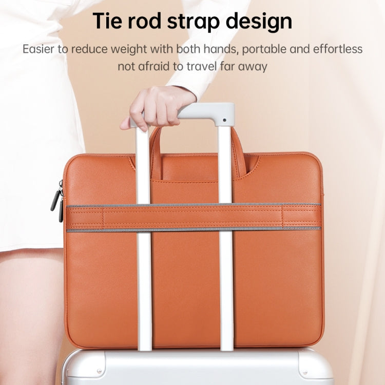 Waterproof PU Laptop Bag Inner Bag, Size:15 inch(Rose Gold) - Other by PMC Jewellery | Online Shopping South Africa | PMC Jewellery | Buy Now Pay Later Mobicred