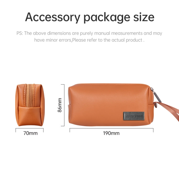 Waterproof PU Laptop Bag Inner Bag with Power Pack, Size:13 / 14 inch(Rose Gold) - Other by PMC TechLife | Online Shopping South Africa | PMC TechLife | Buy Now Pay Later Mobicred