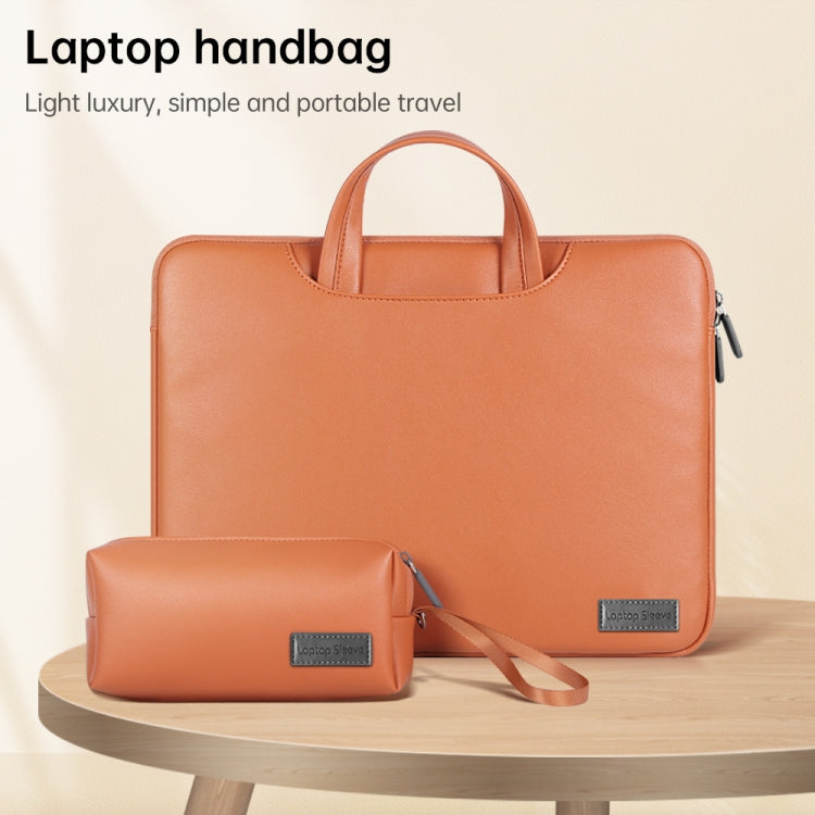 Waterproof PU Laptop Bag Inner Bag with Power Pack, Size:13 / 14 inch(Grey) - Other by PMC TechLife | Online Shopping South Africa | PMC TechLife | Buy Now Pay Later Mobicred