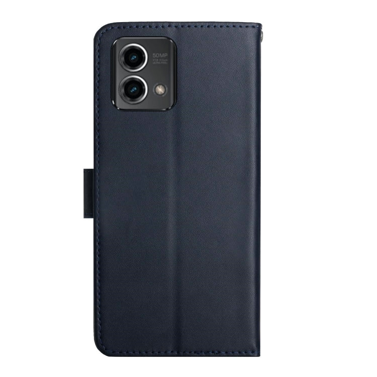 For Motorola Moto G Stylus 5G 2023 Genuine Leather Fingerprint-proof Horizontal Flip Phone Case(Blue) - Motorola Cases by PMC TechLife | Online Shopping South Africa | PMC TechLife | Buy Now Pay Later Mobicred