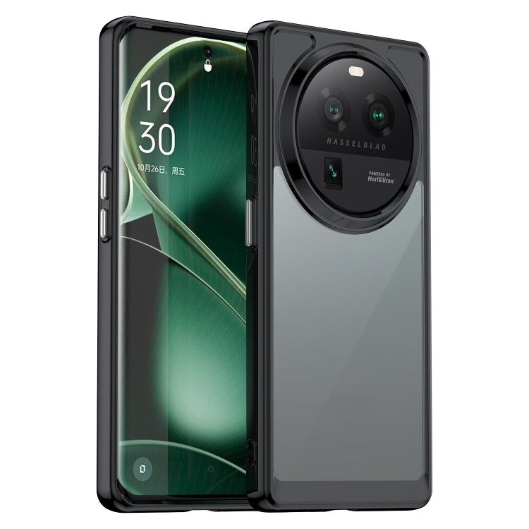 For OPPO Find X6 Pro 5G Colorful Series Acrylic + TPU Phone Case(Black) - OPPO Cases by PMC TechLife | Online Shopping South Africa | PMC TechLife | Buy Now Pay Later Mobicred