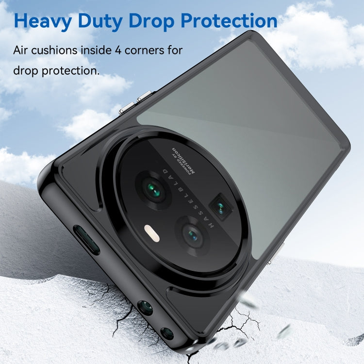 For OPPO Find X6 Pro 5G Colorful Series Acrylic + TPU Phone Case(Black) - OPPO Cases by PMC TechLife | Online Shopping South Africa | PMC TechLife | Buy Now Pay Later Mobicred