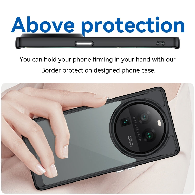 For OPPO Find X6 Pro 5G Colorful Series Acrylic + TPU Phone Case(Black) - OPPO Cases by PMC TechLife | Online Shopping South Africa | PMC TechLife | Buy Now Pay Later Mobicred