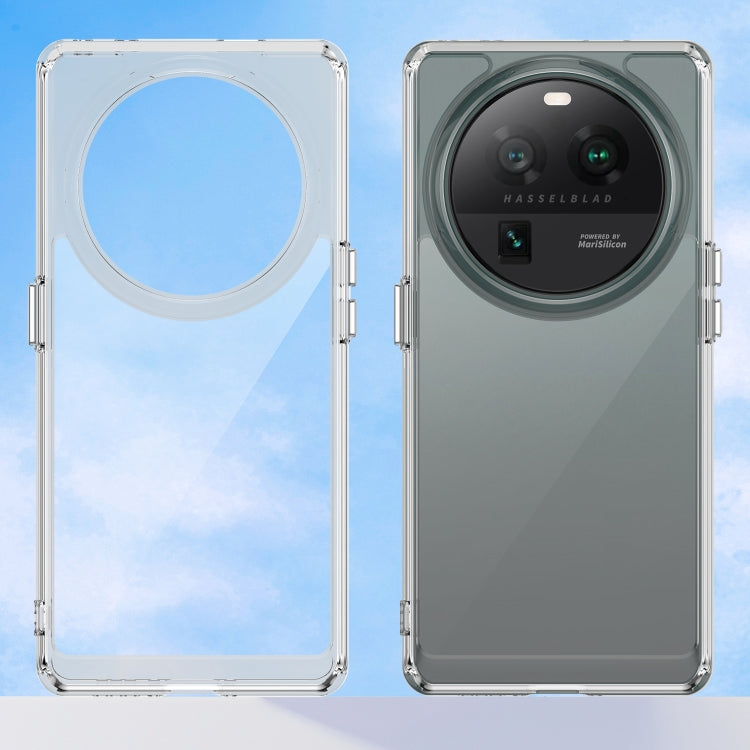 For OPPO Find X6 Pro 5G Colorful Series Acrylic + TPU Phone Case(Transparent) - OPPO Cases by PMC TechLife | Online Shopping South Africa | PMC TechLife