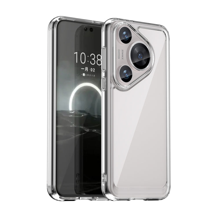 For Huawei Pura 70 Pro+ Colorful Series Acrylic + TPU Phone Case(Transparent) - Huawei Cases by PMC Jewellery | Online Shopping South Africa | PMC Jewellery | Buy Now Pay Later Mobicred