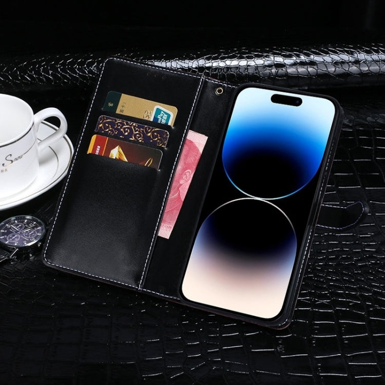For Blackview A85 idewei Crocodile Texture Leather Phone Case(Black) - More Brand by idewei | Online Shopping South Africa | PMC TechLife | Buy Now Pay Later Mobicred