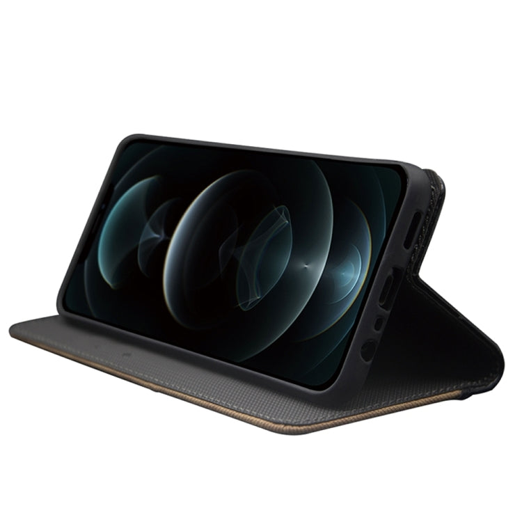 For Blackview A85 idewei Two-color Splicing Leather Phone Case(Black) - More Brand by idewei | Online Shopping South Africa | PMC TechLife | Buy Now Pay Later Mobicred