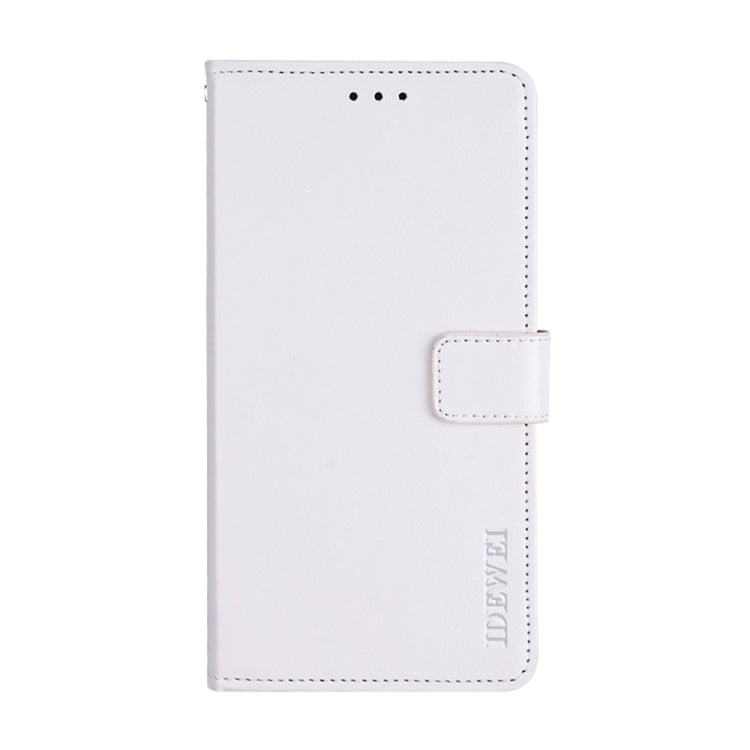 For Blackview A85 idewei Crazy Horse Texture Leather Phone Case with Holder(White) - More Brand by idewei | Online Shopping South Africa | PMC TechLife | Buy Now Pay Later Mobicred
