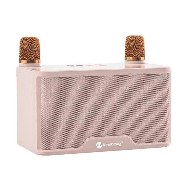 NewRixing NR8088 Wireless Microphone TWS Handheld Noise Reduction Smart Bluetooth Speaker(Creamy White) - free shipping - PMC Jewellery - Order now!