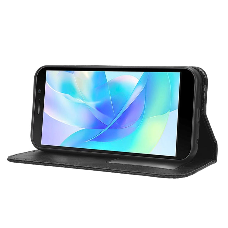 For Doogee X97 / X97 Pro Magnetic Buckle Retro Texture Leather Phone Case(Black) - Doogee Cases by PMC TechLife | Online Shopping South Africa | PMC TechLife | Buy Now Pay Later Mobicred