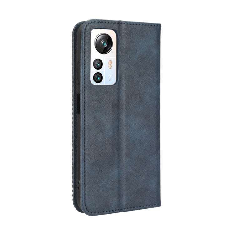 For Blackview A85 Magnetic Buckle Retro Texture Leather Phone Case(Blue) - More Brand by PMC TechLife | Online Shopping South Africa | PMC TechLife | Buy Now Pay Later Mobicred