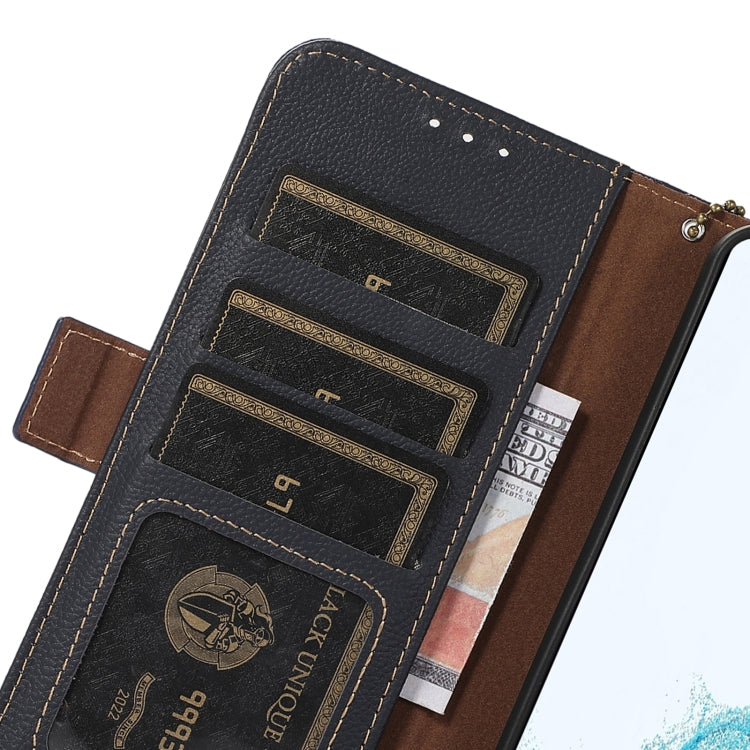 For Xiaomi Redmi K70 Pro Side-Magnetic TJ Genuine Leather RFID Phone Case(Blue) - Xiaomi Cases by PMC Jewellery | Online Shopping South Africa | PMC Jewellery | Buy Now Pay Later Mobicred