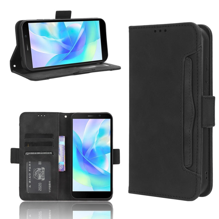 For Doogee X97 / X97 Pro Skin Feel Calf Texture Card Slots Leather Phone Case(Black) - Doogee Cases by PMC TechLife | Online Shopping South Africa | PMC TechLife | Buy Now Pay Later Mobicred