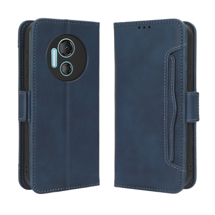 For Doogee X97 / X97 Pro Skin Feel Calf Texture Card Slots Leather Phone Case(Blue) - Doogee Cases by PMC TechLife | Online Shopping South Africa | PMC TechLife | Buy Now Pay Later Mobicred