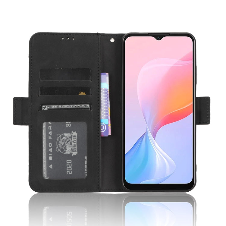 For Blackview A85 Skin Feel Calf Texture Card Slots Leather Phone Case(Black) - More Brand by PMC TechLife | Online Shopping South Africa | PMC TechLife | Buy Now Pay Later Mobicred