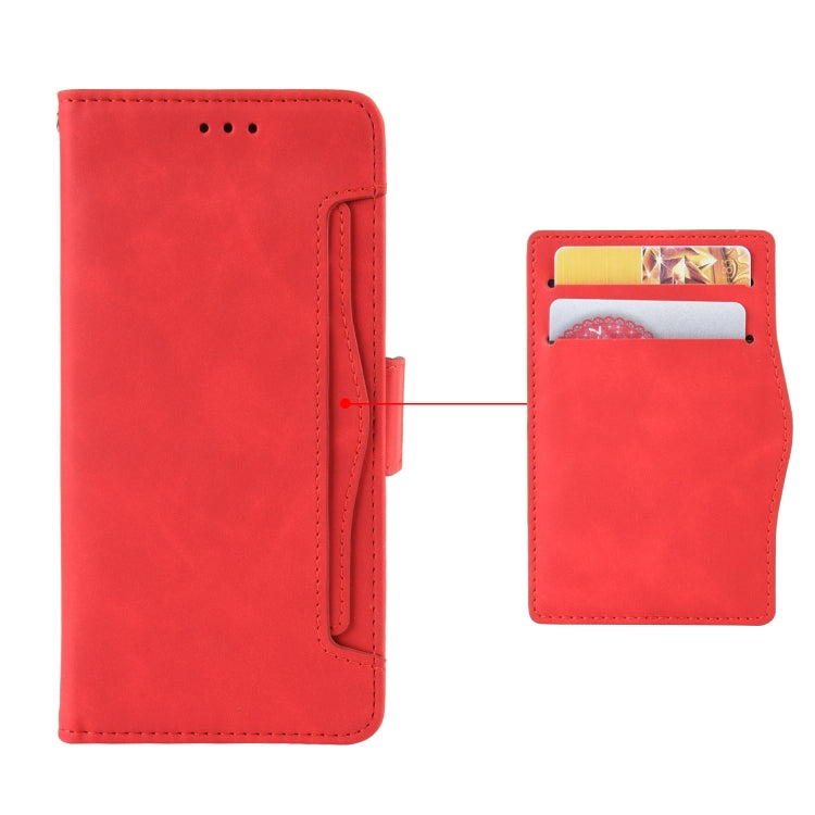 For Blackview A85 Skin Feel Calf Texture Card Slots Leather Phone Case(Red) - More Brand by PMC TechLife | Online Shopping South Africa | PMC TechLife | Buy Now Pay Later Mobicred