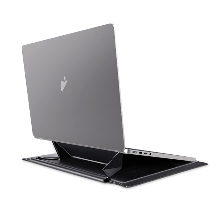 13-14 inch Universal Laptop Magnetic Holder Stitching Inner Bag(Brown) - 13.3 inch by PMC Jewellery | Online Shopping South Africa | PMC Jewellery | Buy Now Pay Later Mobicred