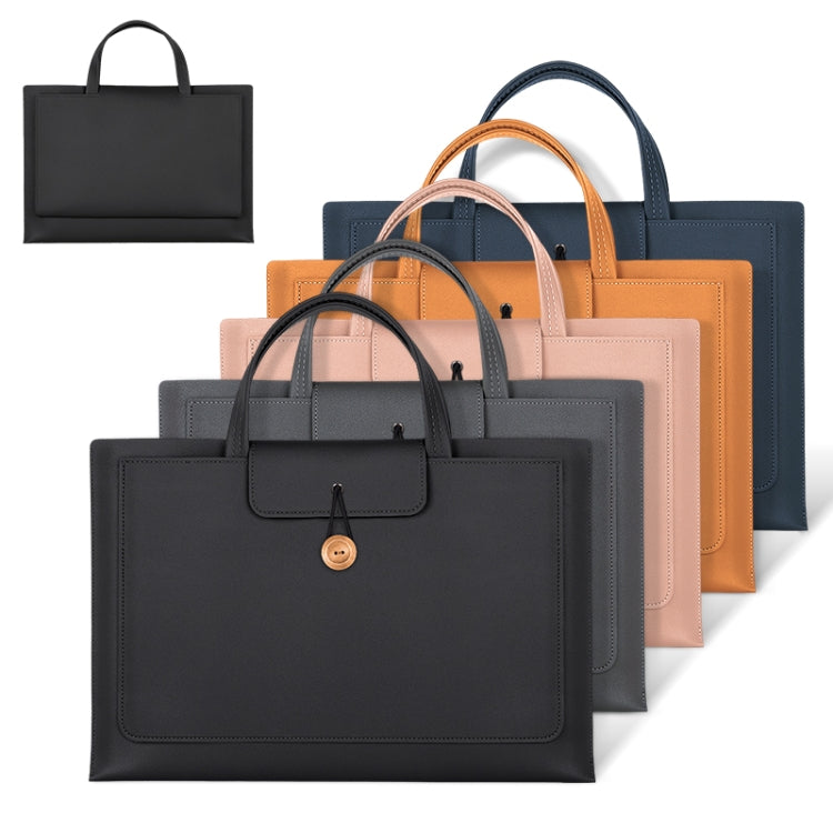 15-16 inch Universal Elastic Thread Button Portable Laptop Inner Bag(Rose Gold) - 15 inch by PMC TechLife | Online Shopping South Africa | PMC TechLife | Buy Now Pay Later Mobicred