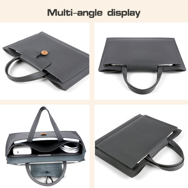 15-16 inch Universal Elastic Thread Button Portable Laptop Inner Bag(Black) - free shipping - PMC TechLife - Order now!
