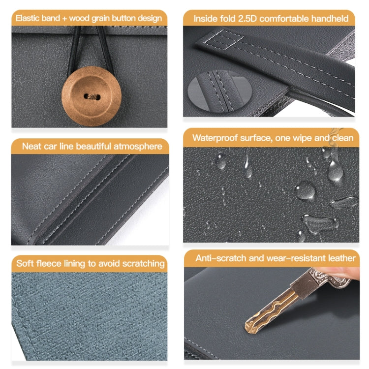 15-16 inch Universal Elastic Thread Button Portable Laptop Inner Bag(Dark Grey) - 15 inch by PMC TechLife | Online Shopping South Africa | PMC TechLife | Buy Now Pay Later Mobicred