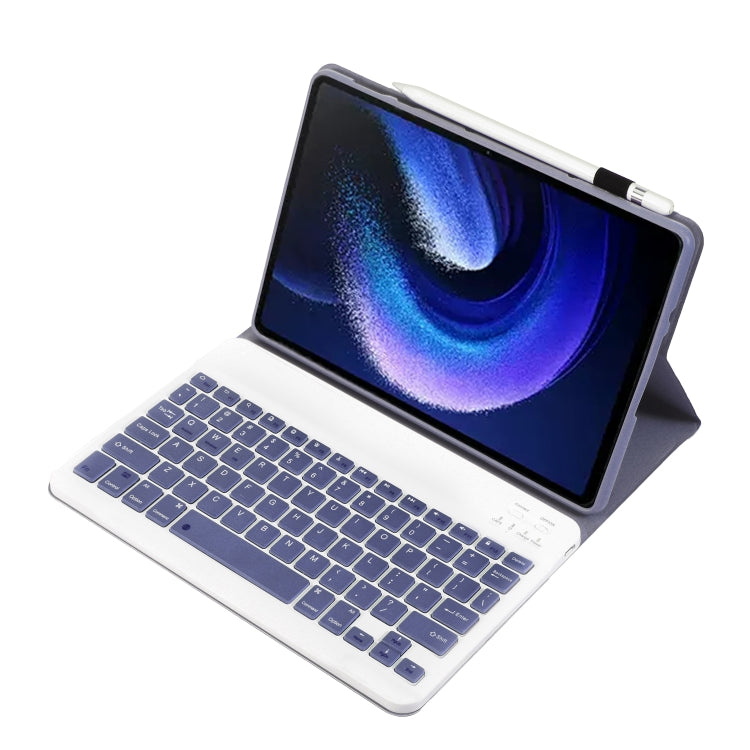 For Xiaomi Pad 6 / Pad 6 Pro A0N7 Lambskin Texture Ultra-thin Bluetooth Keyboard Leather Case(Purple) - Others Keyboard by PMC TechLife | Online Shopping South Africa | PMC TechLife
