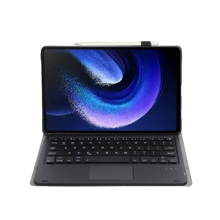For Xiaomi Pad 6 / Pad 6 Pro A0N7-A Lambskin Texture Ultra-thin Bluetooth Keyboard Leather Case with Touchpad(Black) - Others Keyboard by PMC TechLife | Online Shopping South Africa | PMC TechLife