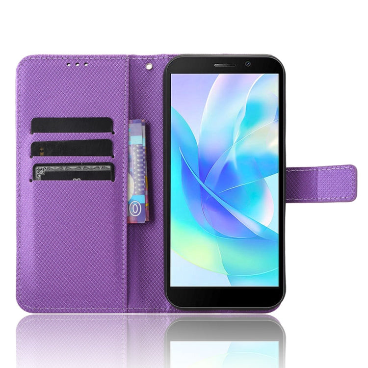For Doogee X97 / X97 Pro Diamond Texture Leather Phone Case(Purple) - free shipping - PMC TechLife - Order now!