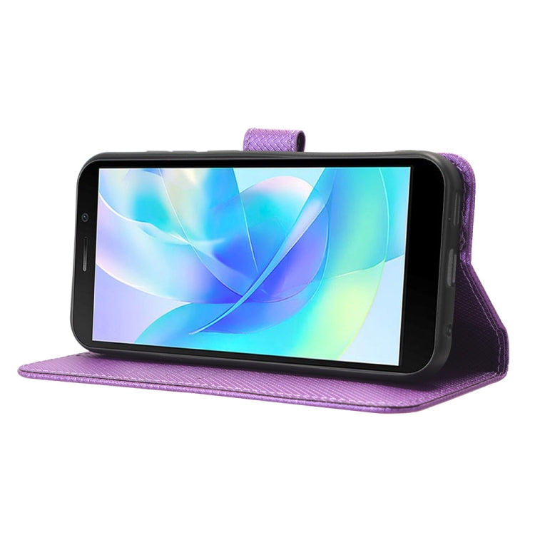 For Doogee X97 / X97 Pro Diamond Texture Leather Phone Case(Purple) - free shipping - PMC TechLife - Order now!