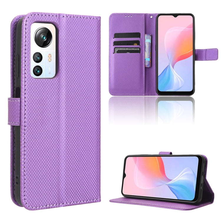 For Blackview A85 Diamond Texture Leather Phone Case(Purple) - free shipping - PMC TechLife - Order now!