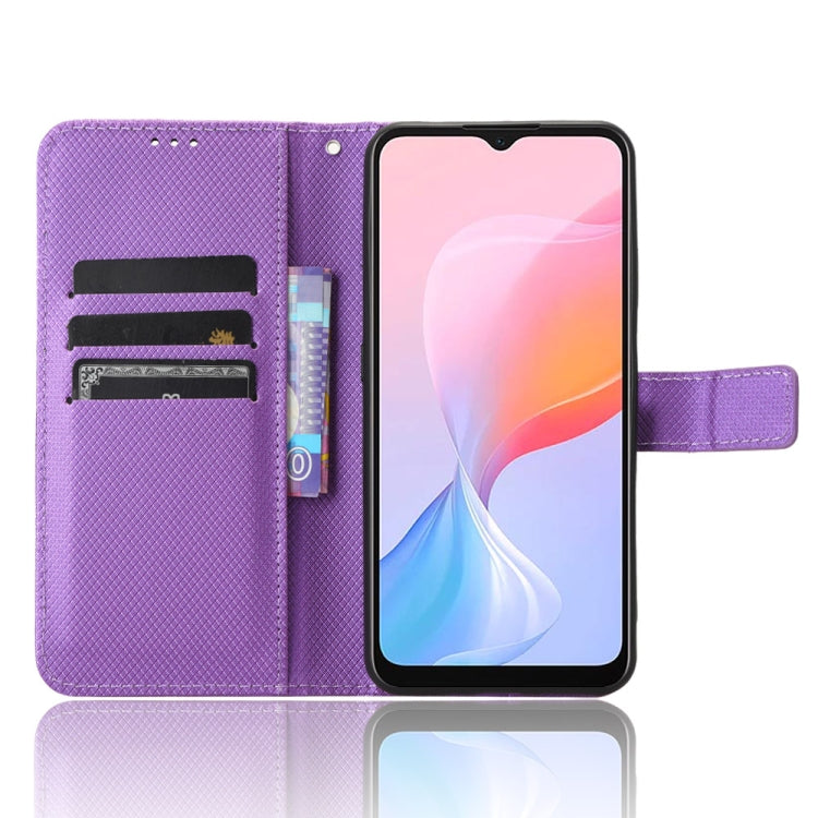 For Blackview A85 Diamond Texture Leather Phone Case(Purple) - free shipping - PMC TechLife - Order now!