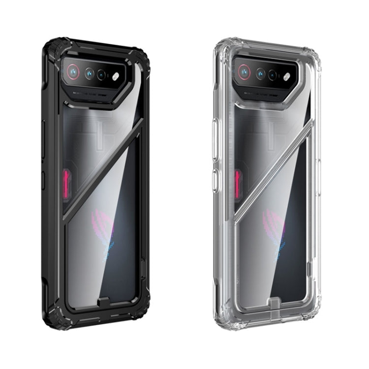For Asus ROG Phone 7 / 7 Ultimate PC + TPU Shockproof Phone Case with Magnetic Holder(Translucent) - free shipping - PMC TechLife - Order now!